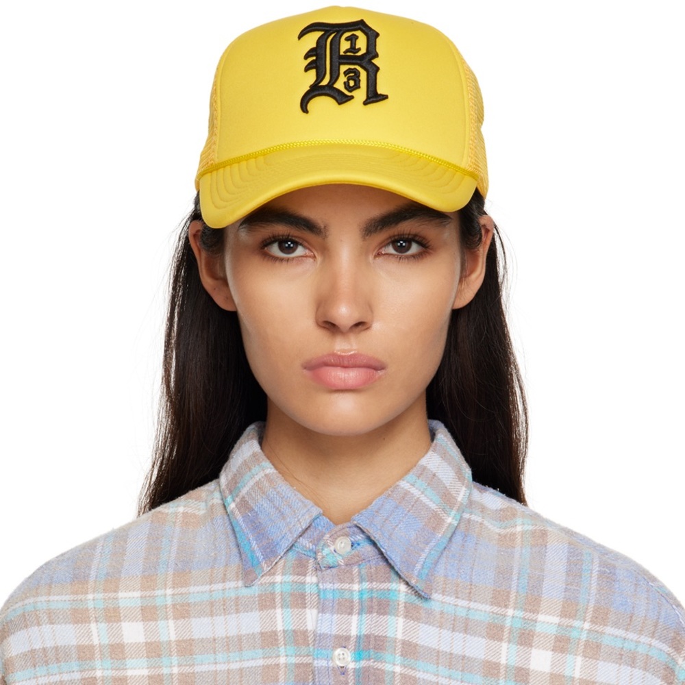 NWT R13 Yellow Trucker Hat